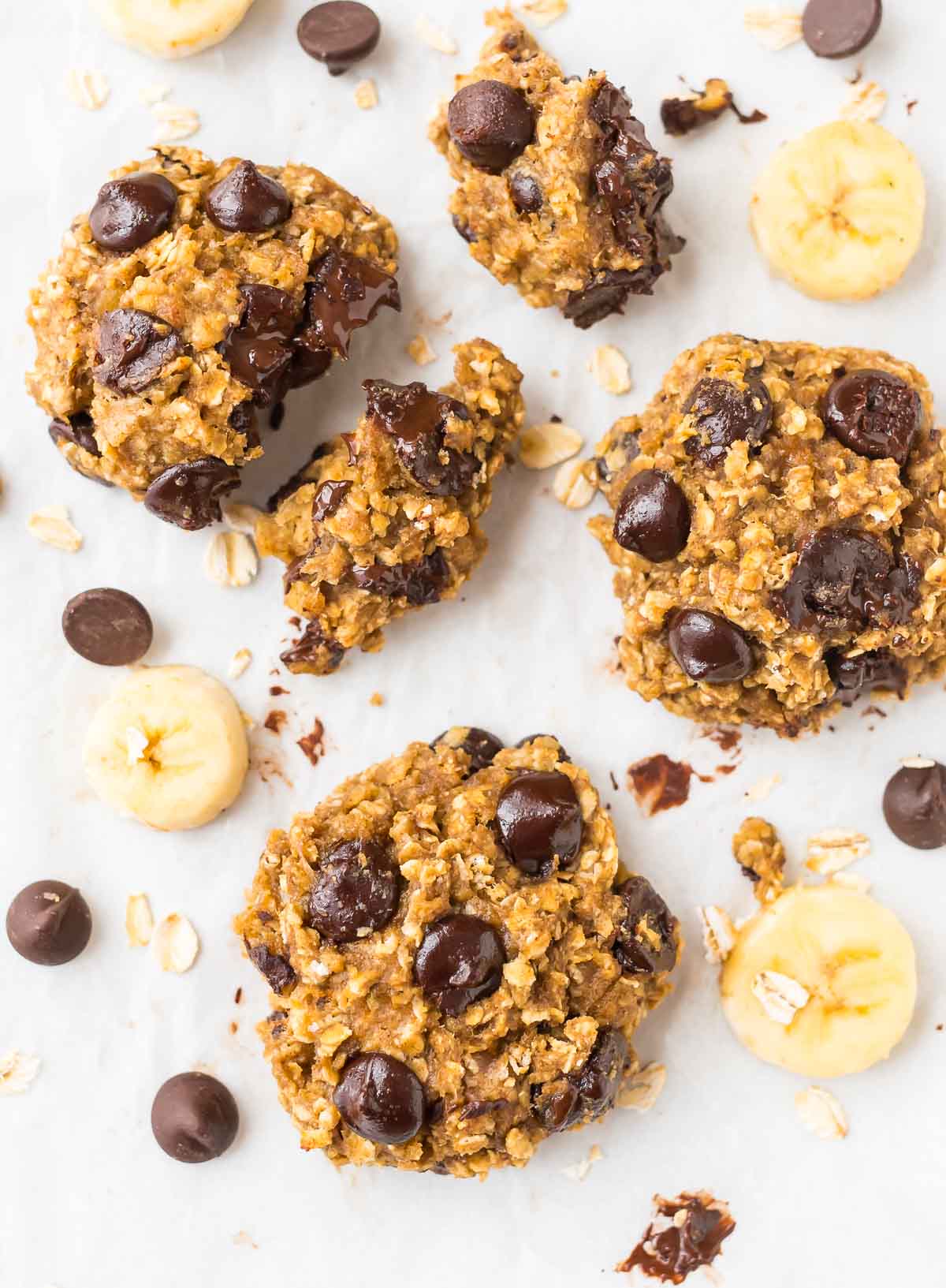 Banana Oatmeal Cookies with Chocolate Chips: A Healthy Dessert Treat